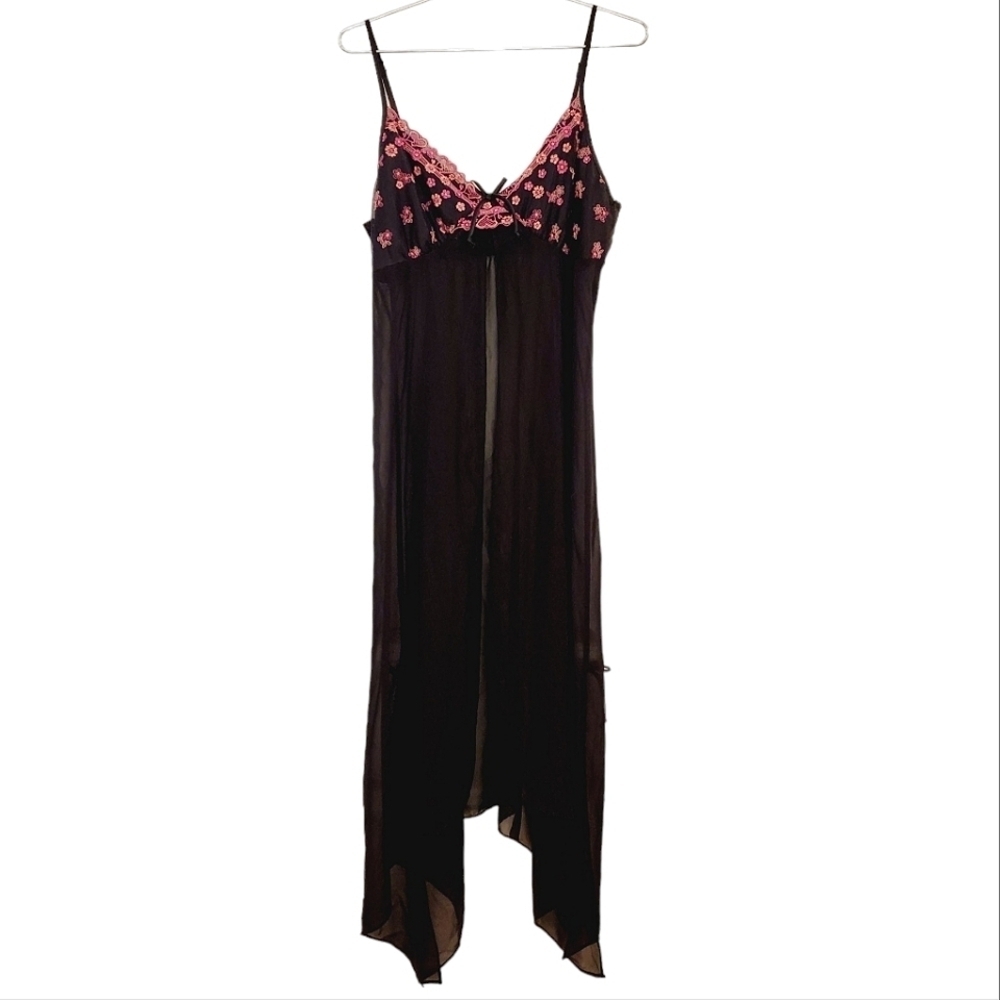 Vintage Lingerie Whimsygoth Witchy Fairycore Y2K Floral Embroidery Lace Sheer